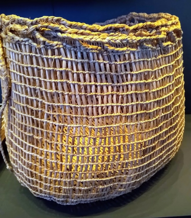 bag woven from beach grass